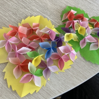 折り紙レク☔🌸～紫陽花～