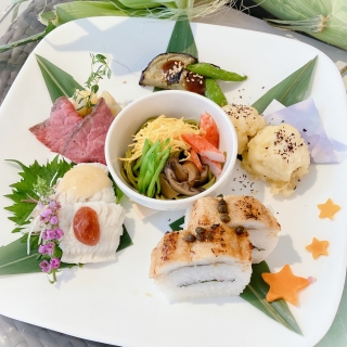 夏の味覚🐟🌽🍆🍈
